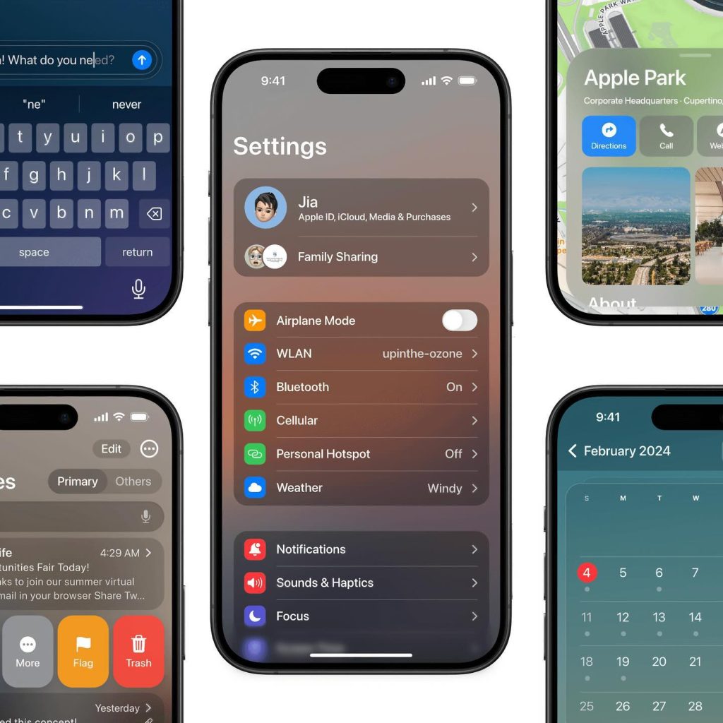 تنظیمات ios 18.0