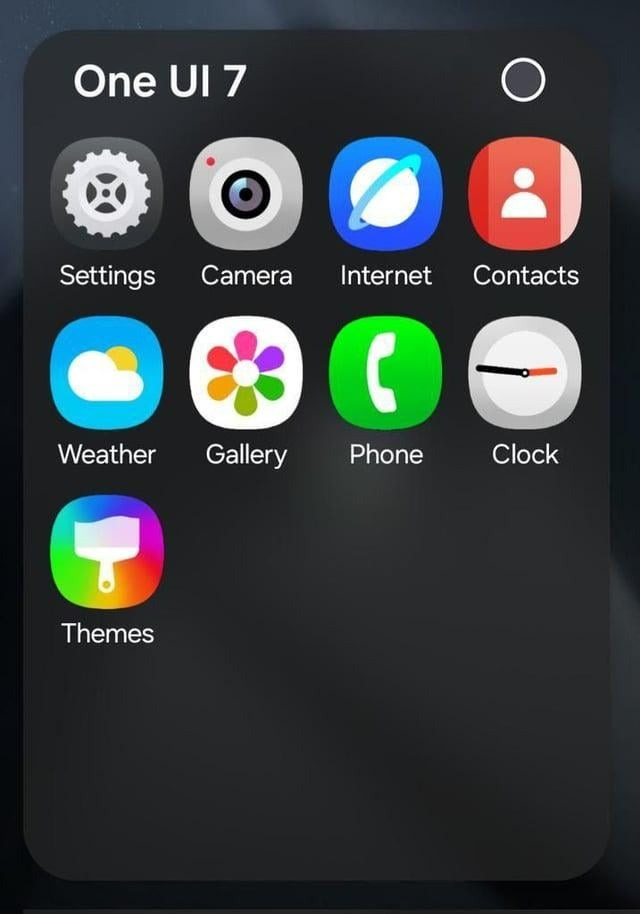 بازطراحی آیکون One-UI-7.0