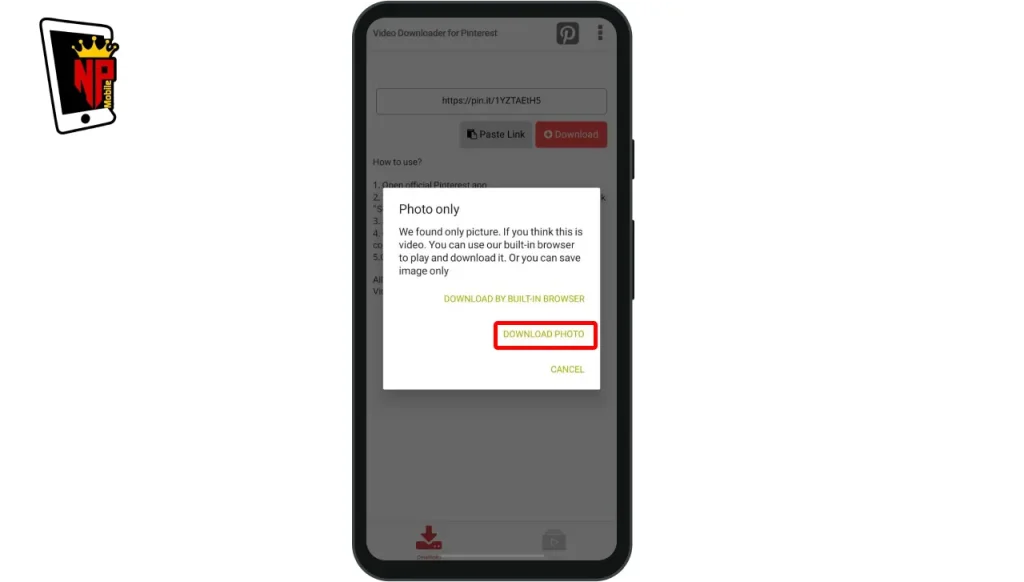 آموزش دانلود عکس از پینترست
