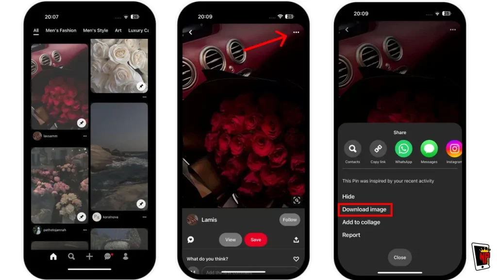 چگونه از پینترست فیلم دانلود کنیم