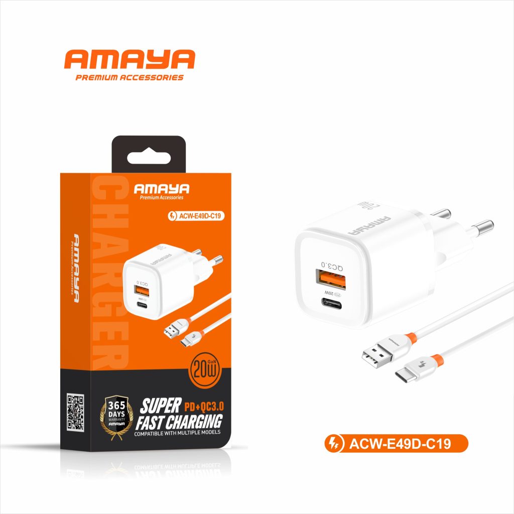 آداپتور 20 وات آمایا (Amaya) مدل ACW-E49D