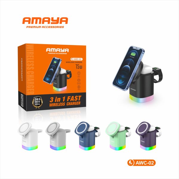 شارژر وایرلس آمایا (amaya) مدل AWC-02